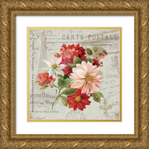 PS Je Taime Light II Gold Ornate Wood Framed Art Print with Double Matting by Audit, Lisa