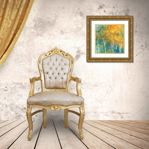 Confetti II Gold Ornate Wood Framed Art Print with Double Matting by Purinton, Julia