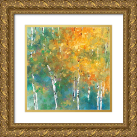 Confetti II Gold Ornate Wood Framed Art Print with Double Matting by Purinton, Julia