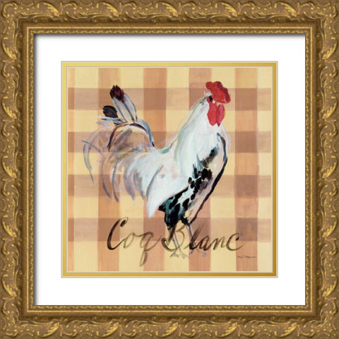 Coq Blanc Gold Ornate Wood Framed Art Print with Double Matting by Hageman, Marilyn