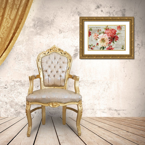 PS Je Taime I Light Gold Ornate Wood Framed Art Print with Double Matting by Audit, Lisa