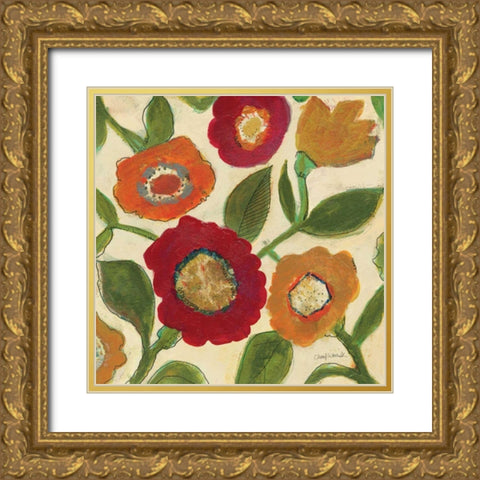 Park II v.2 Gold Ornate Wood Framed Art Print with Double Matting by Warrick, Cheryl