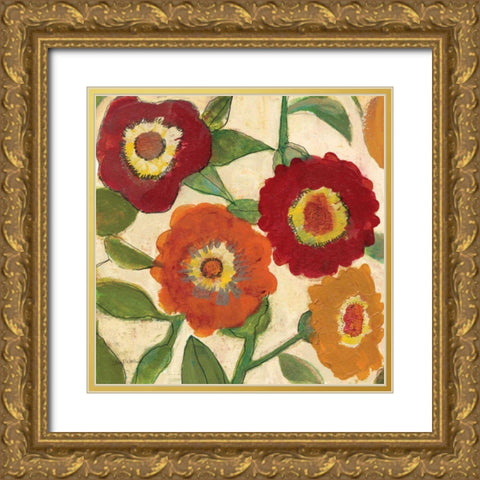 Park III v.2 Gold Ornate Wood Framed Art Print with Double Matting by Warrick, Cheryl