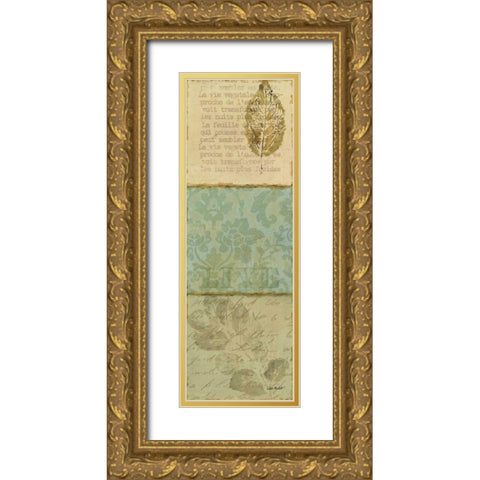 Forest Walk Panel II Gold Ornate Wood Framed Art Print with Double Matting by Audit, Lisa