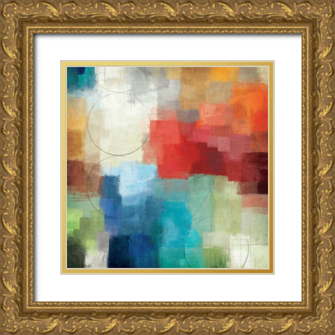 Seasons Gold Ornate Wood Framed Art Print with Double Matting by Mullan, Michael