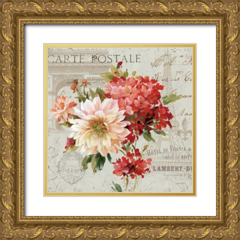 PS Je Taime Light I Gold Ornate Wood Framed Art Print with Double Matting by Audit, Lisa