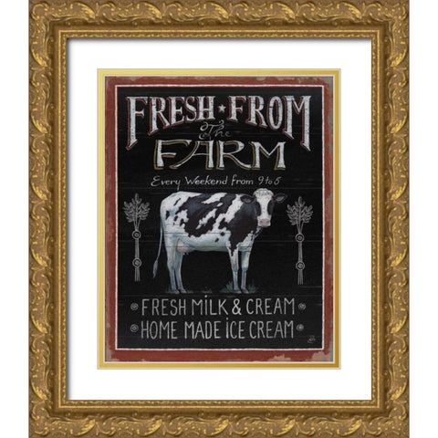 Farmers Market II Gold Ornate Wood Framed Art Print with Double Matting by Brissonnet, Daphne