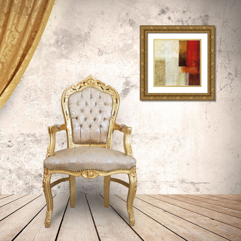 Warmth III Gold Ornate Wood Framed Art Print with Double Matting by Davies, Jane