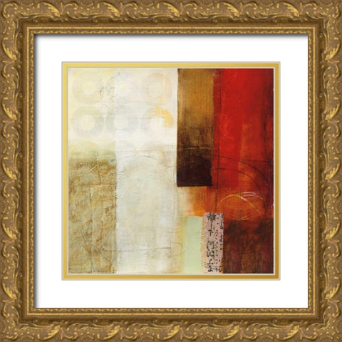 Warmth III Gold Ornate Wood Framed Art Print with Double Matting by Davies, Jane