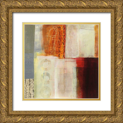 Warmth IV Gold Ornate Wood Framed Art Print with Double Matting by Davies, Jane