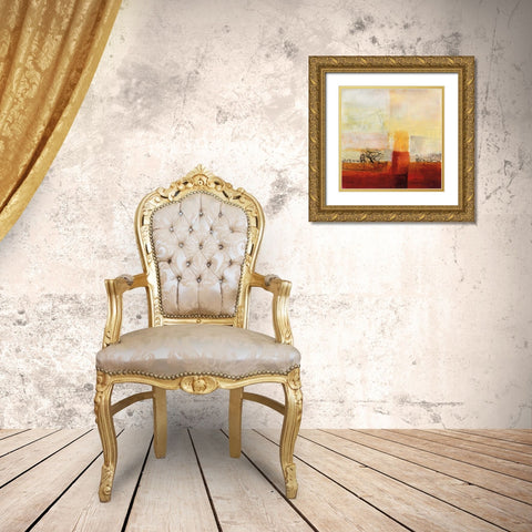 Warmth II Gold Ornate Wood Framed Art Print with Double Matting by Davies, Jane