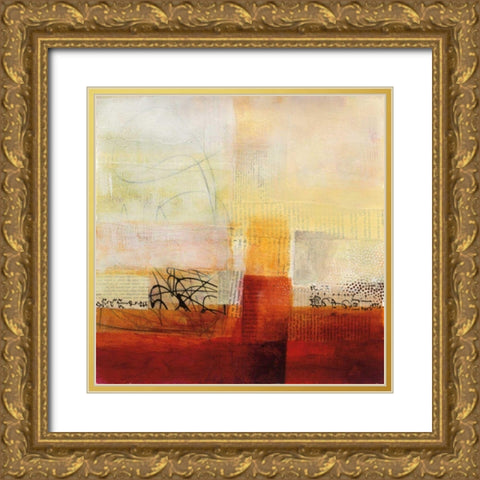 Warmth II Gold Ornate Wood Framed Art Print with Double Matting by Davies, Jane