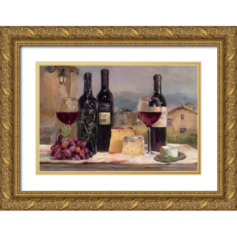 Villa Reds Gold Ornate Wood Framed Art Print with Double Matting by Hageman, Marilyn