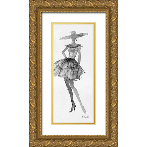 Fashion Sketchbook V Gold Ornate Wood Framed Art Print with Double Matting by Tavoletti, Anne