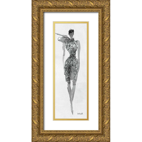 Fashion Sketchbook VIII Gold Ornate Wood Framed Art Print with Double Matting by Tavoletti, Anne