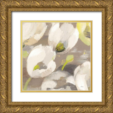 Tulip Delight I Crop Gold Ornate Wood Framed Art Print with Double Matting by Hristova, Albena