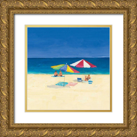 Day at the Beach Sq II Gold Ornate Wood Framed Art Print with Double Matting by Tillmon, Avery