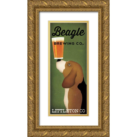 Beagle Brewing Co - Littleton Co Gold Ornate Wood Framed Art Print with Double Matting by Fowler, Ryan