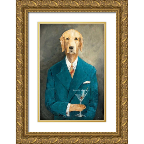John Steinbark Gold Ornate Wood Framed Art Print with Double Matting by Tillmon, Avery