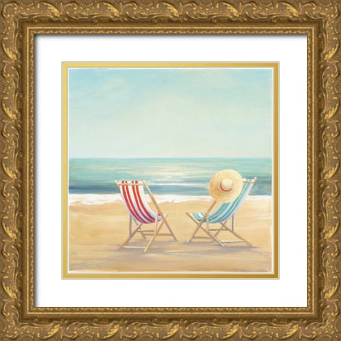 The Simple Life Gold Ornate Wood Framed Art Print with Double Matting by Purinton, Julia