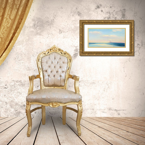 Dawn Beacon Gold Ornate Wood Framed Art Print with Double Matting by Purinton, Julia