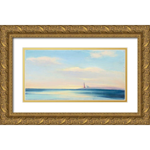 Dawn Beacon Gold Ornate Wood Framed Art Print with Double Matting by Purinton, Julia