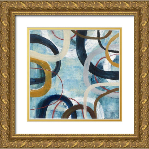 Dwell I Gold Ornate Wood Framed Art Print with Double Matting by Warrick, Cheryl
