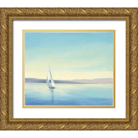 Heading Home Gold Ornate Wood Framed Art Print with Double Matting by Purinton, Julia