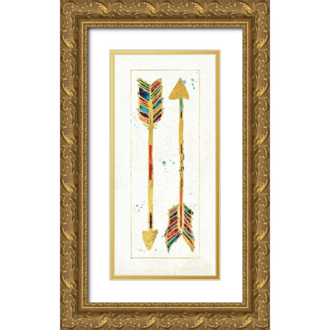 Beautiful Arrows II Gold Ornate Wood Framed Art Print with Double Matting by Pela Studio