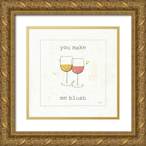 Flavor Notes I Gold Ornate Wood Framed Art Print with Double Matting by Pela Studio