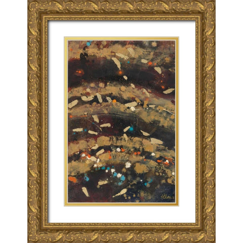 Summer Embers II Gold Ornate Wood Framed Art Print with Double Matting by Hristova, Albena