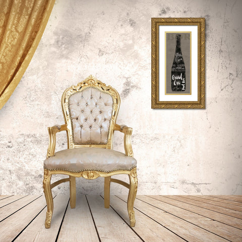 Linen Wine I Gold Ornate Wood Framed Art Print with Double Matting by Schlabach, Sue