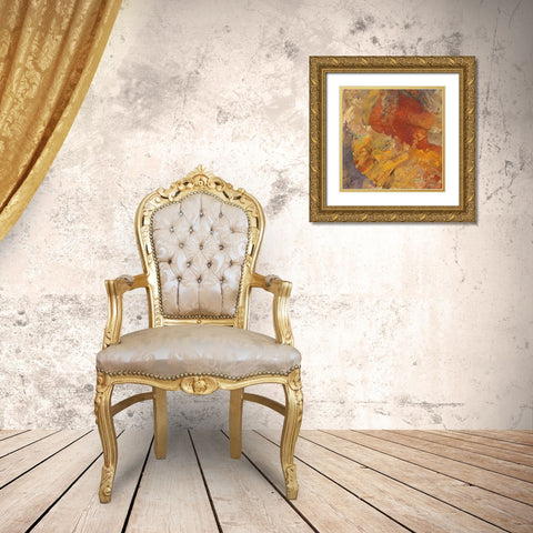 Canyon 3C Gold Ornate Wood Framed Art Print with Double Matting by Hristova, Albena