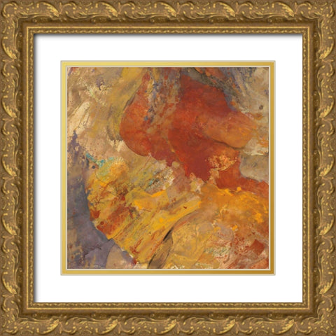 Canyon 3C Gold Ornate Wood Framed Art Print with Double Matting by Hristova, Albena