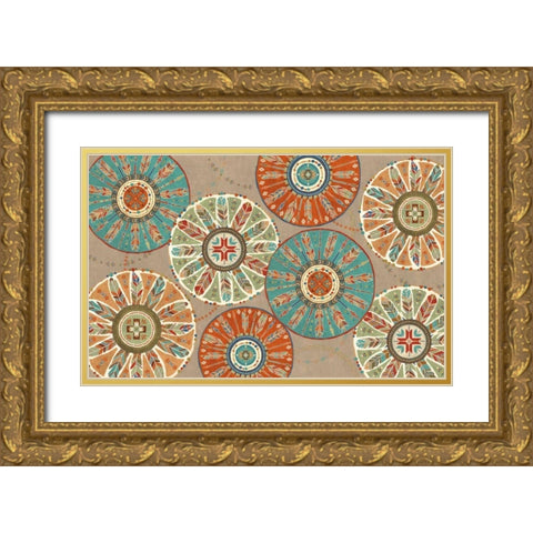 Southwest at Heart XII Gold Ornate Wood Framed Art Print with Double Matting by Charron, Veronique