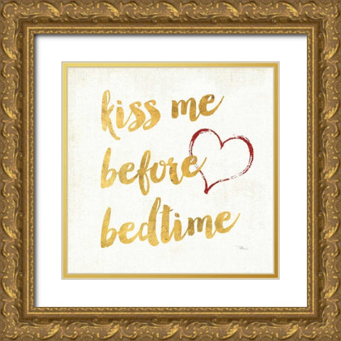 Goodnight II Gold Ornate Wood Framed Art Print with Double Matting by Pela Studio