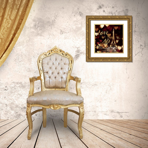Love is in the Air Gold Ornate Wood Framed Art Print with Double Matting by Marshall, Laura