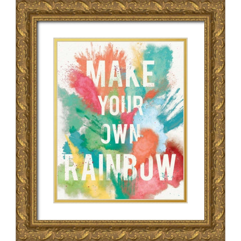 Be Bold I Gold Ornate Wood Framed Art Print with Double Matting by Aiken, Jess
