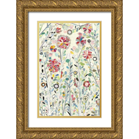 Spring Blossoms Gold Ornate Wood Framed Art Print with Double Matting by Boggs, Candra