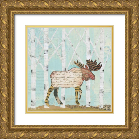 In the Forest I Gold Ornate Wood Framed Art Print with Double Matting by Prahl, Courtney