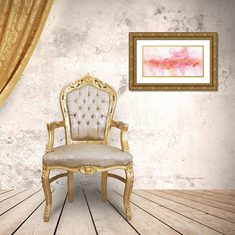 Rainbow Seeds Abstract Gold Gold Ornate Wood Framed Art Print with Double Matting by Audit, Lisa