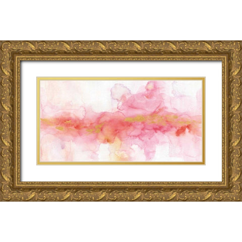Rainbow Seeds Abstract Gold Gold Ornate Wood Framed Art Print with Double Matting by Audit, Lisa