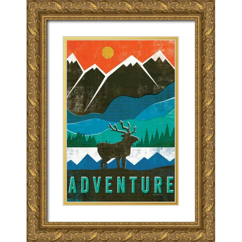 Big Sky I Gold Ornate Wood Framed Art Print with Double Matting by Mullan, Michael