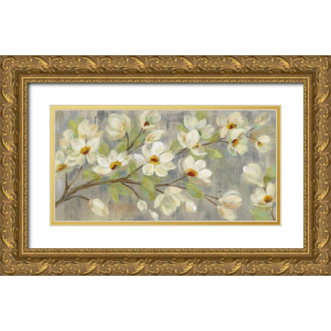 April Branch Gold Ornate Wood Framed Art Print with Double Matting by Vassileva, Silvia