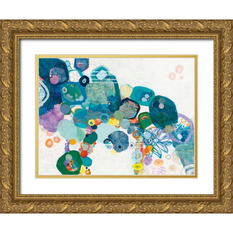 Bridging our Differences Gold Ornate Wood Framed Art Print with Double Matting by Ferguson, Kathy