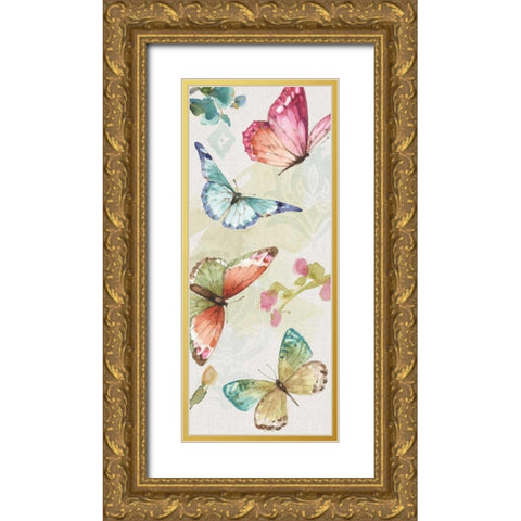 Colorful Breeze VII Gold Ornate Wood Framed Art Print with Double Matting by Audit, Lisa