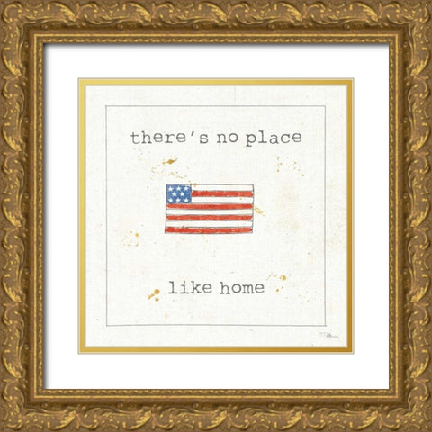 USA Cuties I Gold Ornate Wood Framed Art Print with Double Matting by Pela Studio