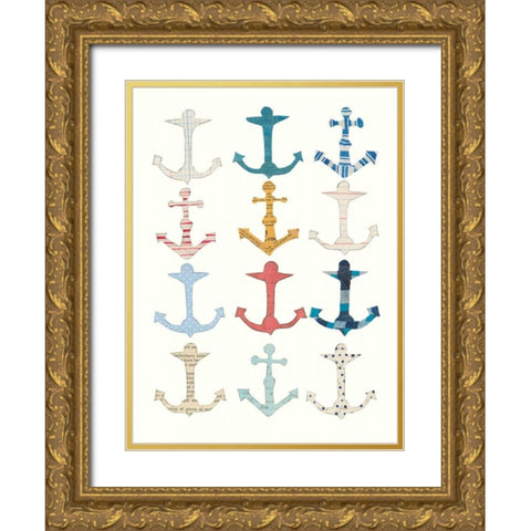 Wind and Waves V Gold Ornate Wood Framed Art Print with Double Matting by Prahl, Courtney