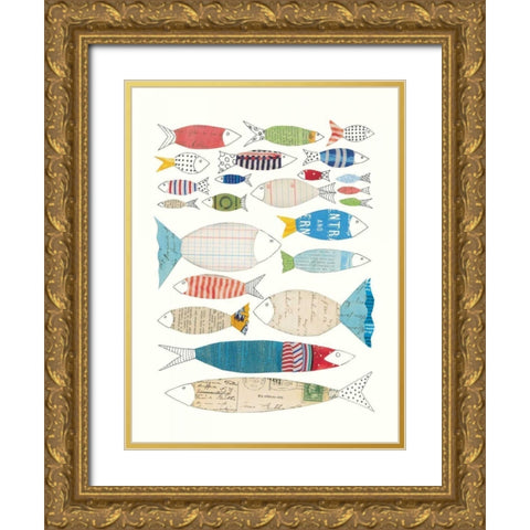 Wind and Waves VI Gold Ornate Wood Framed Art Print with Double Matting by Prahl, Courtney