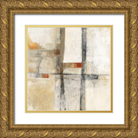 Aerial Viewl I White Gold Ornate Wood Framed Art Print with Double Matting by Schick, Mike